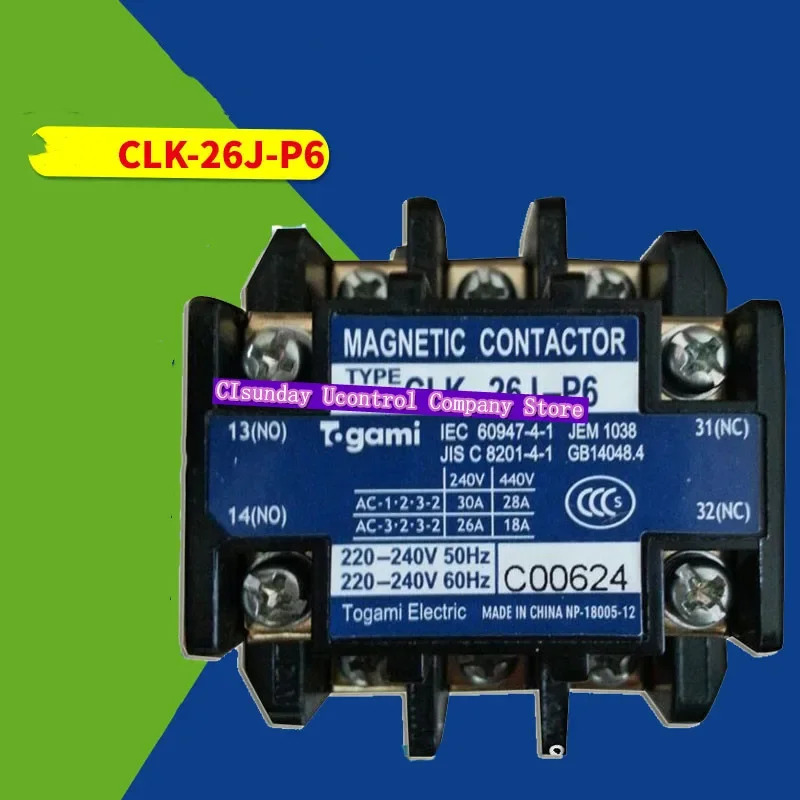 오리지널 압축기 AC 접촉기 CLK-26J-P6