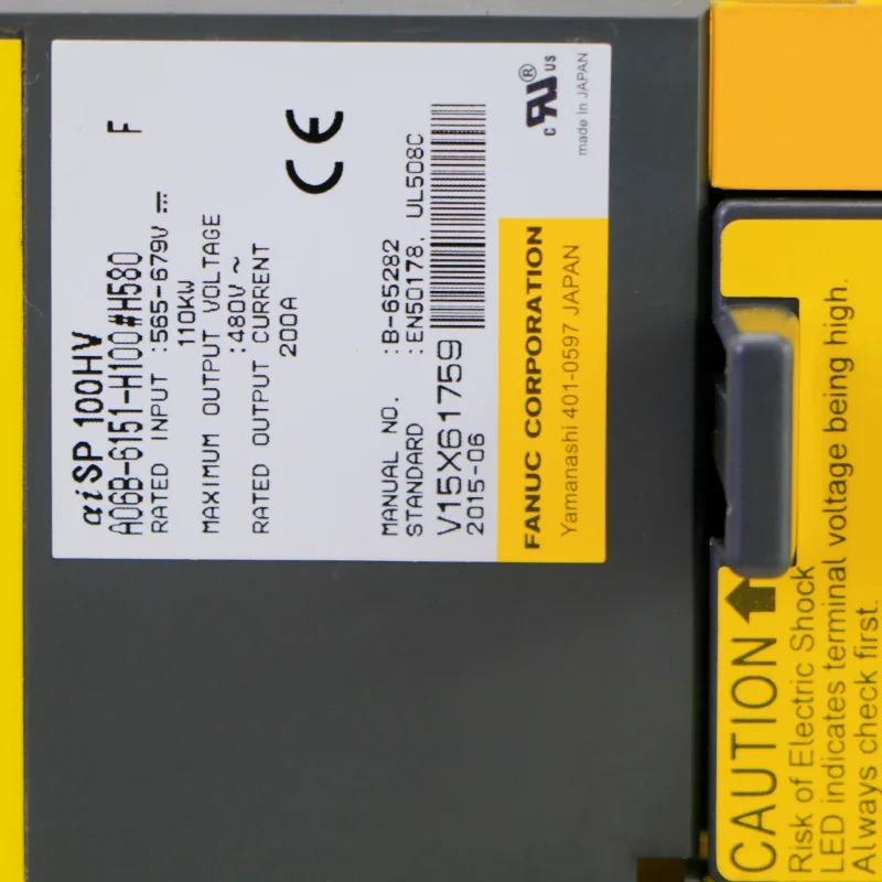 FANUC a06b-6151-h100 A06B-6151-H100 H580 스핀들 드라이버상태