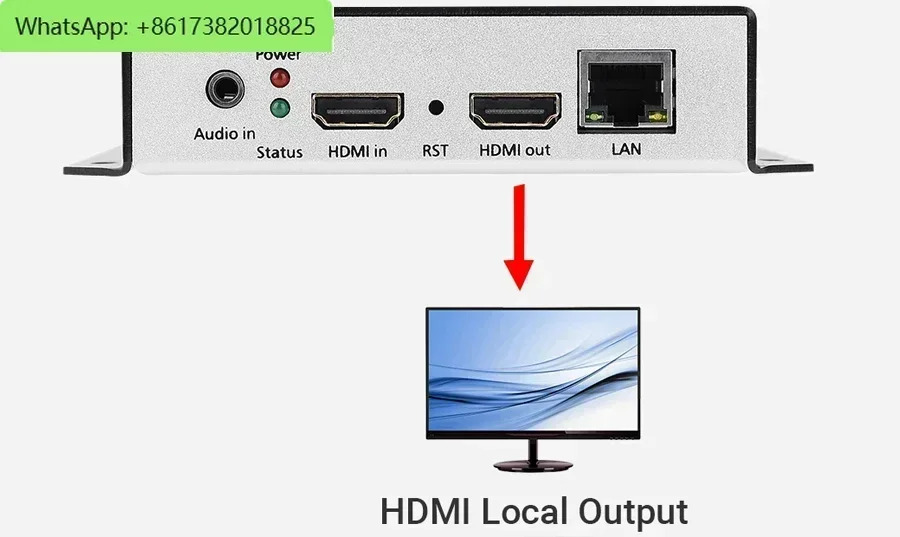 URay HEVC H.265 비디오To SRT RTSP RTMP HTTP 스트리밍 인코더 무선 H265 H.264 HD 비디오 To IP 스 WiFi