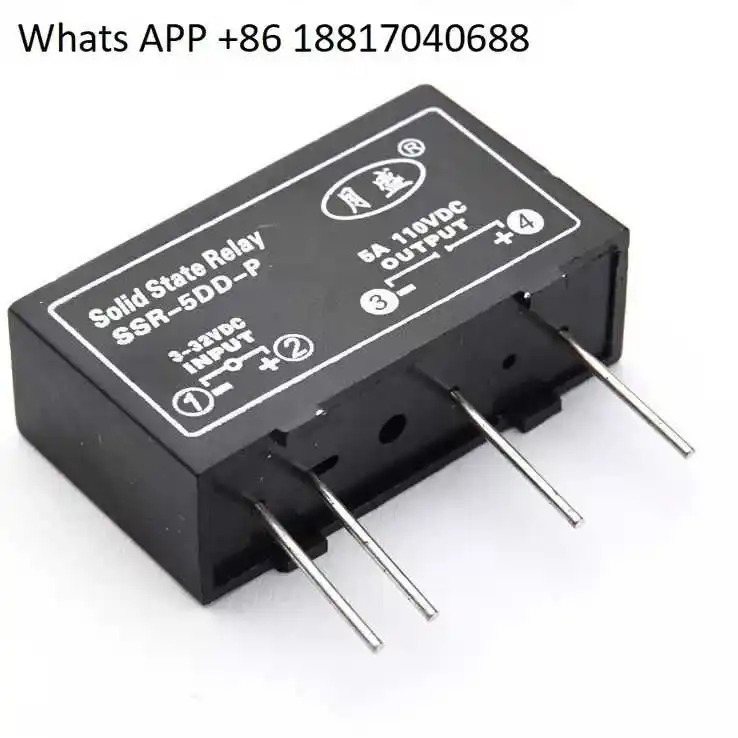 10PCS DC 소형 솔리드 스테이트 릴레이 PCB 보드 인라솔리드 제어 SSR-5DD-P