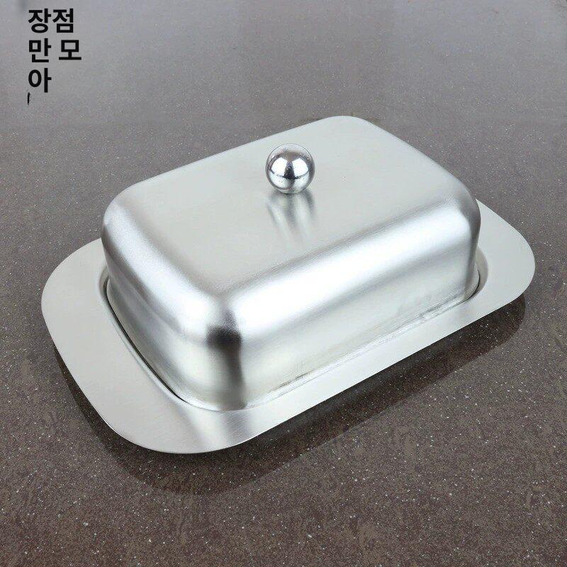 스텐 케이스 미니 뚜껑있는 버터트레이 용기 주방용 버터소분 - 상세 이미지 5
