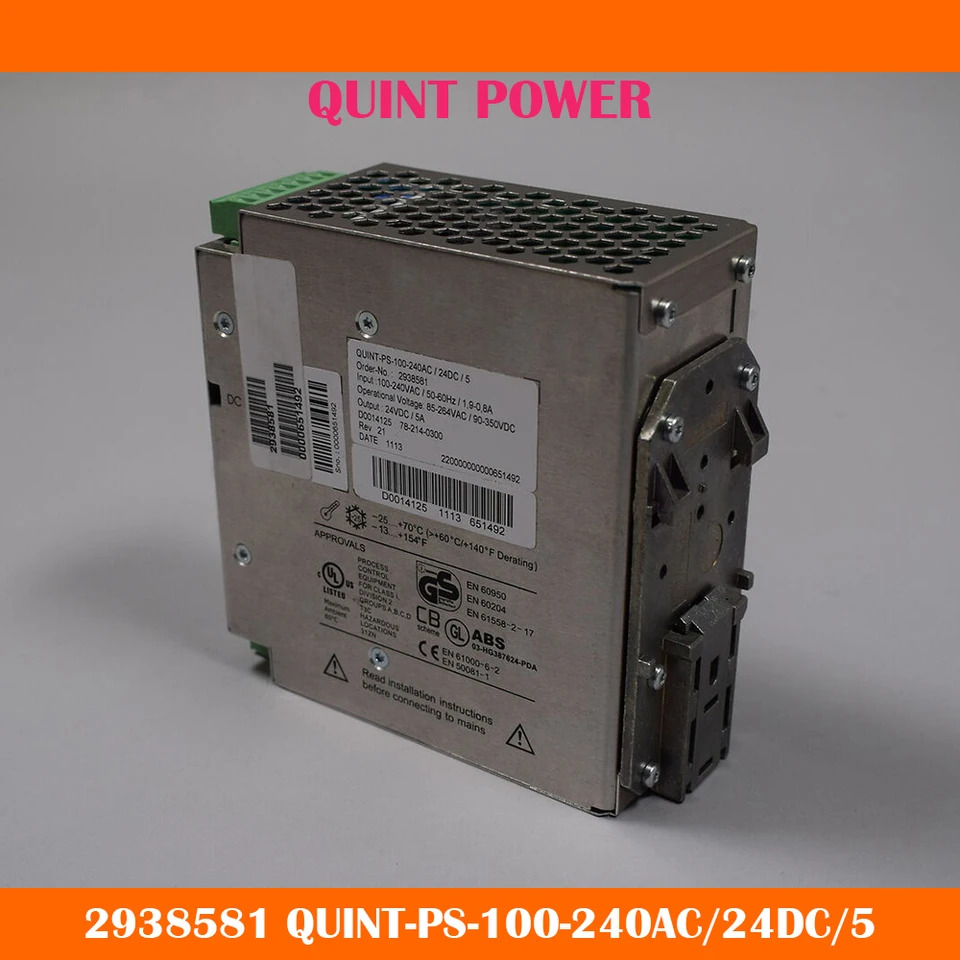 스위칭 전원공급장치 피닉스 QUINT-PS-100-240AC/24DC/5 QUINT 2938581 24VDC/5A