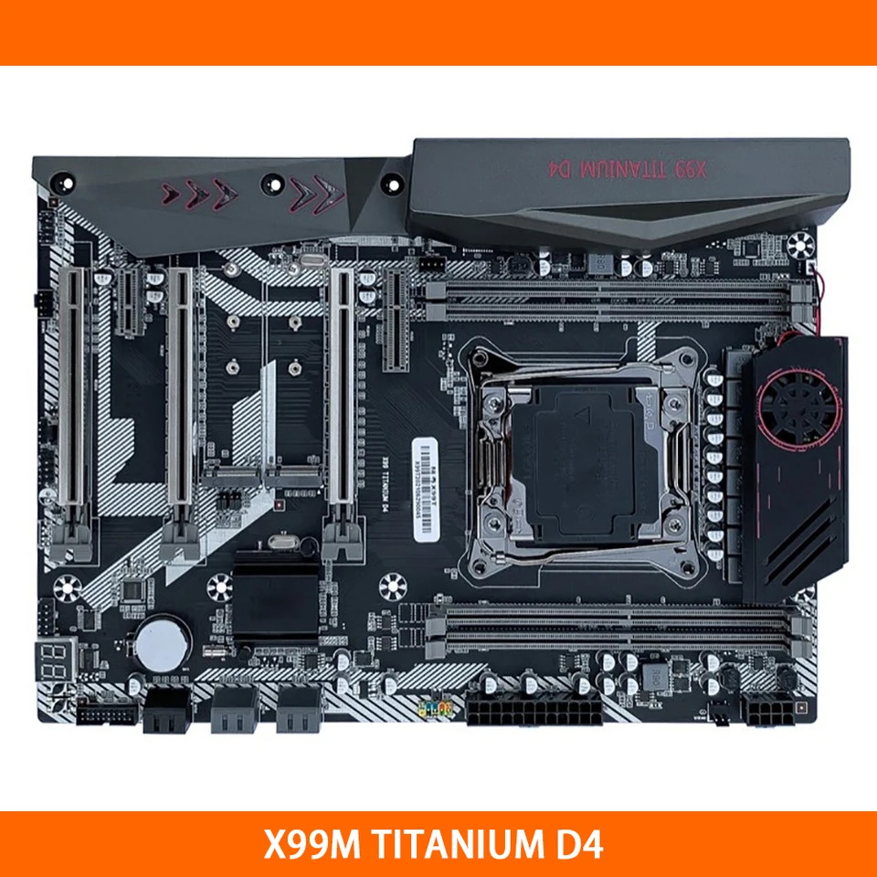 JGINYUE X99M 티타늄 D4 LGA 2011-V3 X99 DDR4 256G BPCI-E 3.0 데스크탑 마더보드