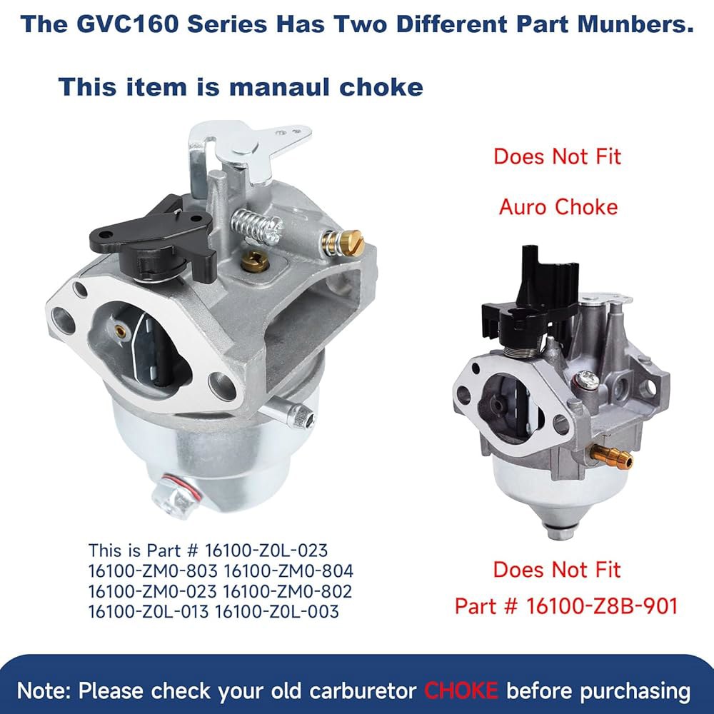 GCV160 혼다 GCV160A GCV160LA GCV160LE 엔진 HRB216 HRT216 HRZ216 16100-ZM0-804 HRR216 HRS216 세척기용 교체 기계 - 상세 이미지 3