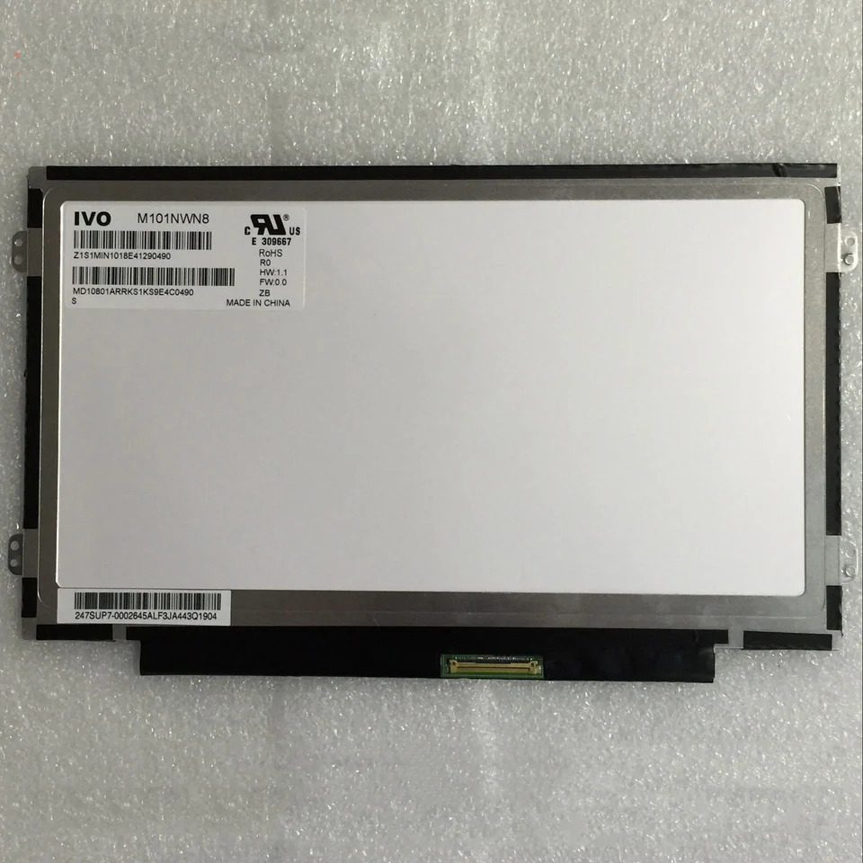 M101NWN8 R0 10.1 초박형 왼쪽 오른쪽 귀 점수 평면 패널 LCD 화면 1366x768