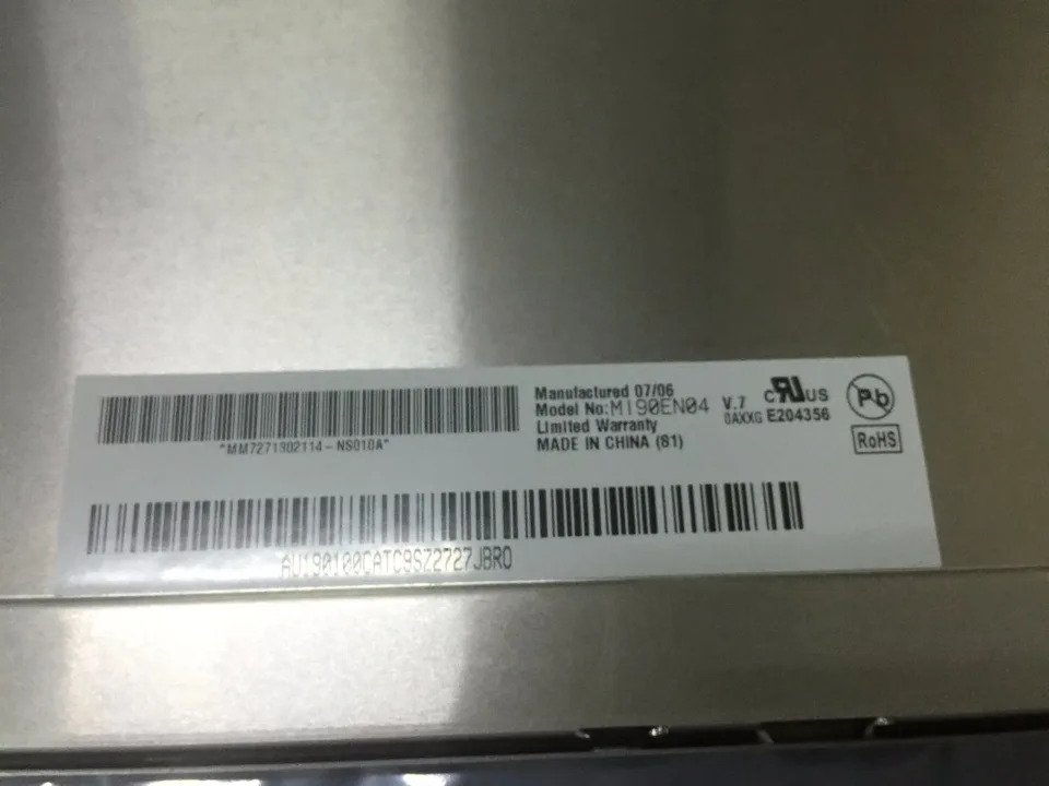 LCD 디스플레이 화면 M190EN04 V.7