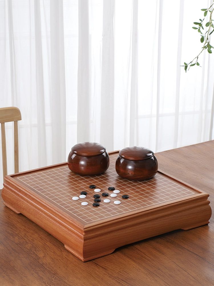 접이식 바둑판 체스판 원목 보드게임 체스말 체스보드 선물 어르신용 전통 서랍형 - 상세 이미지 2
