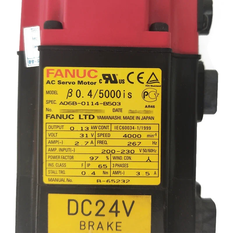 Fanuc CNC 시스템 기계AC 서보모터 A06B-0114-B503