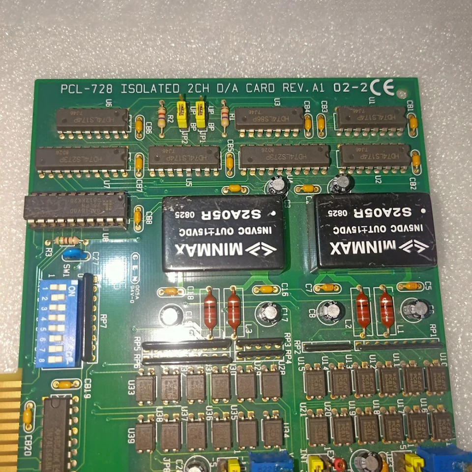 Advantech 데이터 캡처 카드 2 채널 절연 아날로그 출력 ISA PCL-728 REV.A1 12 비트