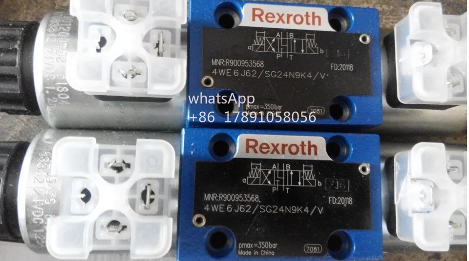 렉스로스 솔레노이드 밸브 4WE 6 J6X SG24N9K4 V R900953568 E6X R900953566 G6X R900953567
