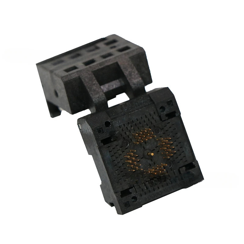 QFN52-0.4 스페이싱 사이즈 6x6mm 플립 용수철 에이징 시트 고정장치