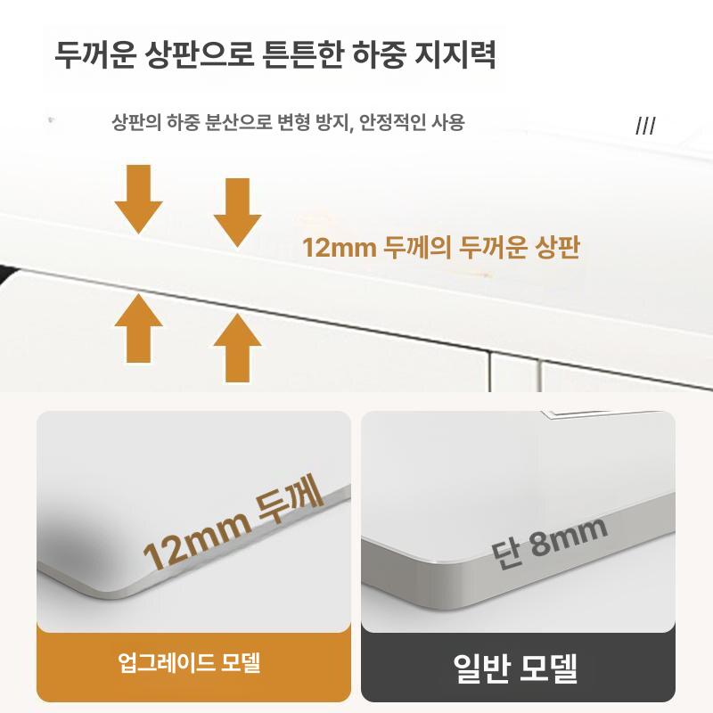 조립식 컴퓨터책상 학생용 소형 데스크 선반 일자형 서재 심플 공부 사무용 컴터 - 상세 이미지 3
