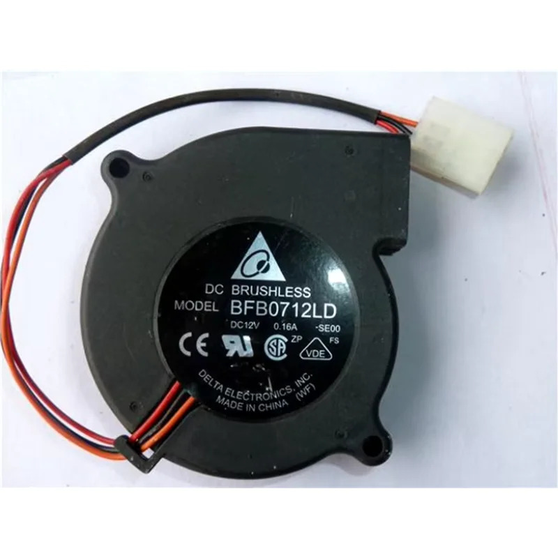 Delta Electronics 서버 냉각팬 DC 12V 0.16A 70x70x20mm 3 선 BFB0712LD SE00