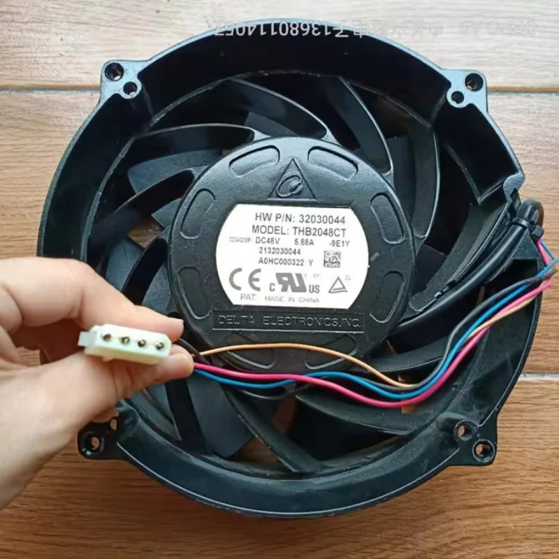델타 전서버 냉각팬 THB2048CT 9E1Y DC 48V 5.88A 200x200x70mm 4 선