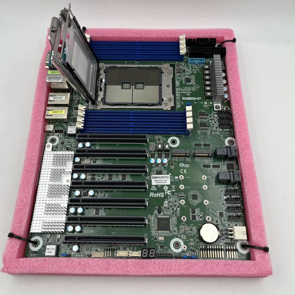 ASRock호환 서버 워크스테이션 마더보드 SP3 LGA4094 DDR4 PCIE 4.0 ROMED8-2T
