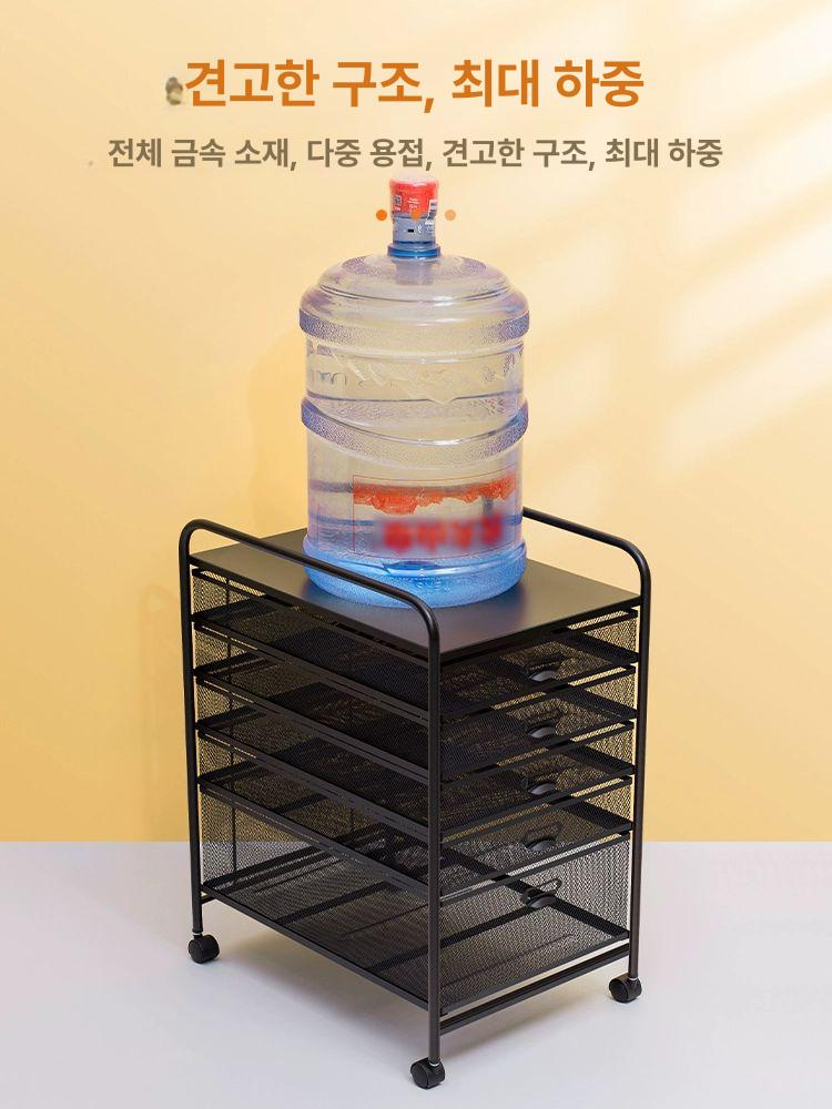 수납장 서류 보관함 캐비닛 서랍 정리함 도면 파일 체크실버 캐비넷 - 상세 이미지 3