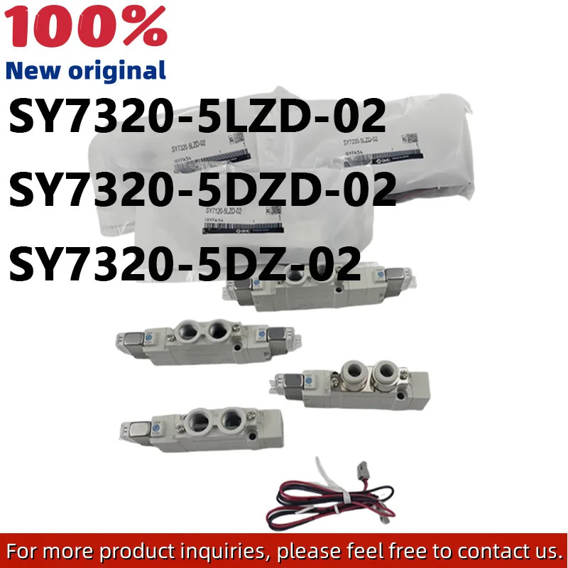 SY7320 시리즈 SY7320-5LZD-02 SY7320-5DZD-02 SY7320-5DZ-02 오리지널 SMC 공압 전자기 밸브
