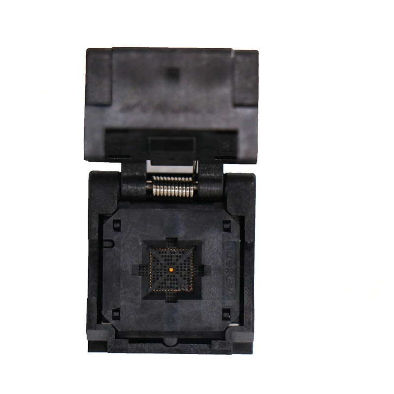 QFN52-0.4 스페이싱 사이즈 6x6mm 플립 용수철 에이징 시트 고정장치