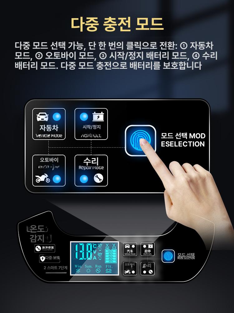 다기능 충전기 휴대용 자동차 고압 펌프 전원 신형 색상 포함 이미지 6