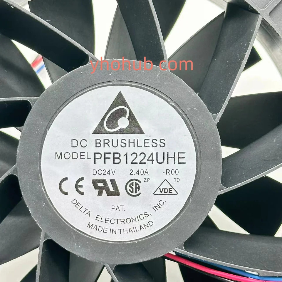 Delta Electronics PFB1224UHE R00 DC 24V 2.4A mm 3 선 서버 냉각팬