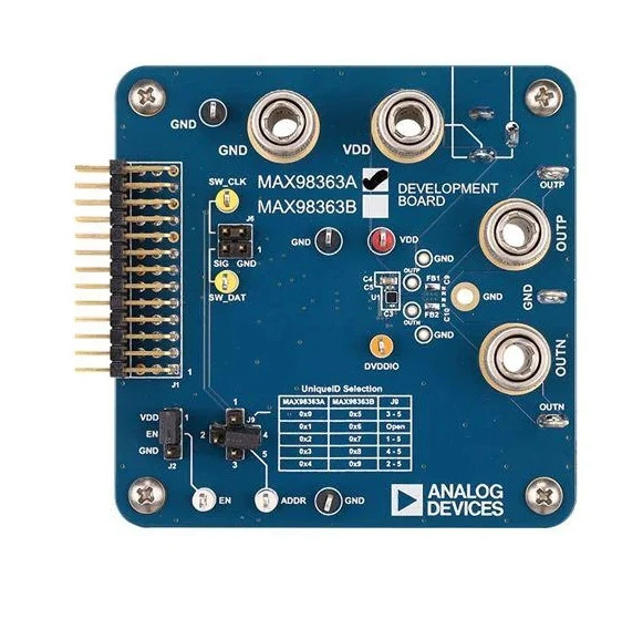 단일 전원 Soundwire 오디오 IC 개발 도구평가 키트 MAX98363DDEV
