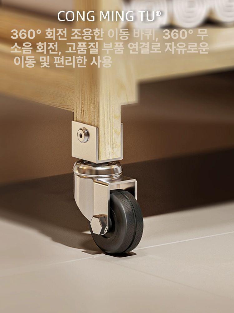 미용 웨건 살롱 왜건 에스테틱 네일 바퀴 피부샵 업소용 정리 관리실 장비 수납카트 - 상세 이미지 5