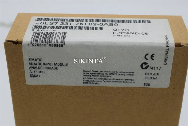 PLC 모듈 6ES7 331-7KF02-0AB0 6ES7331-7KF02-0AB0 완전히 리퍼