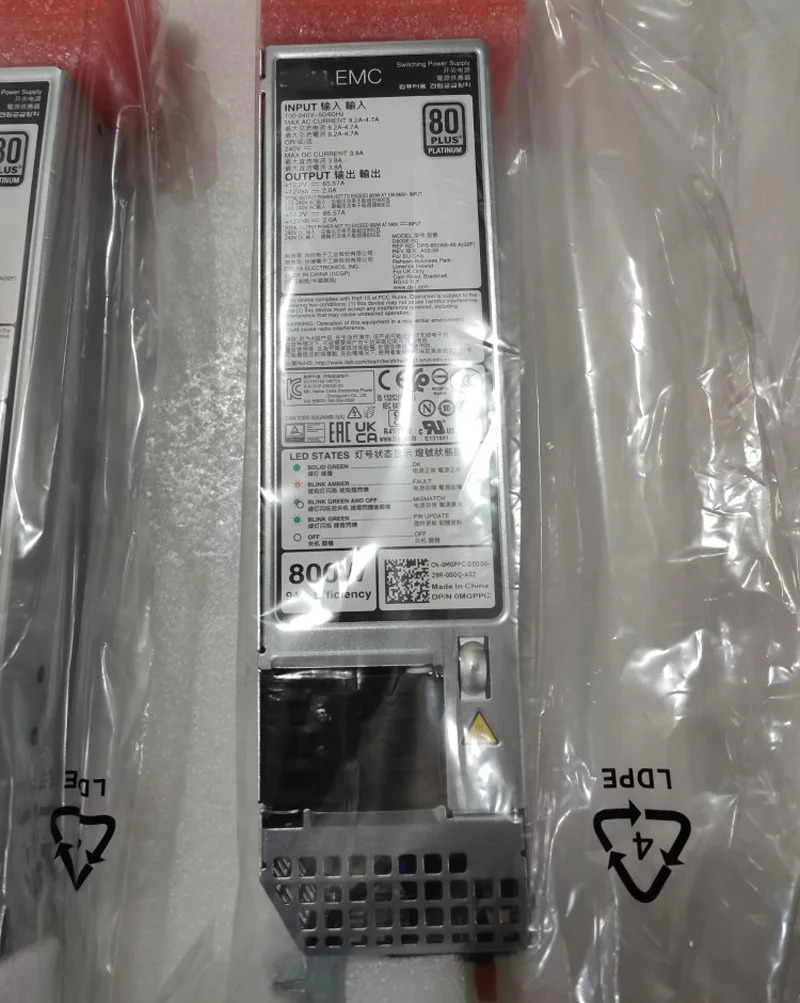 델 R450 R650 R750 R750XS R6525 R7525 MGPPC D800E-S0 800W 플매트 카펫 러그 전원공급장치 G15 PSU DPS-800AB-46 신