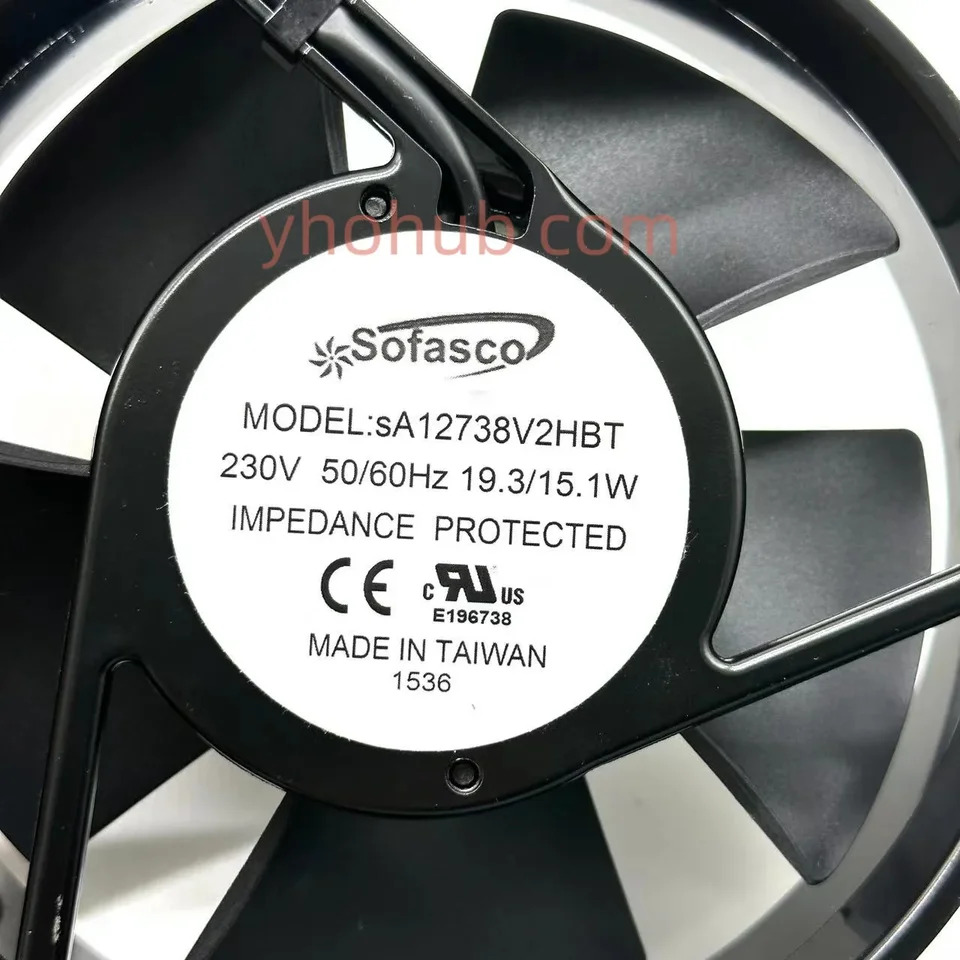 Sofasco 서버 냉각팬 AC 220V 15.1W sA12738V2HBT