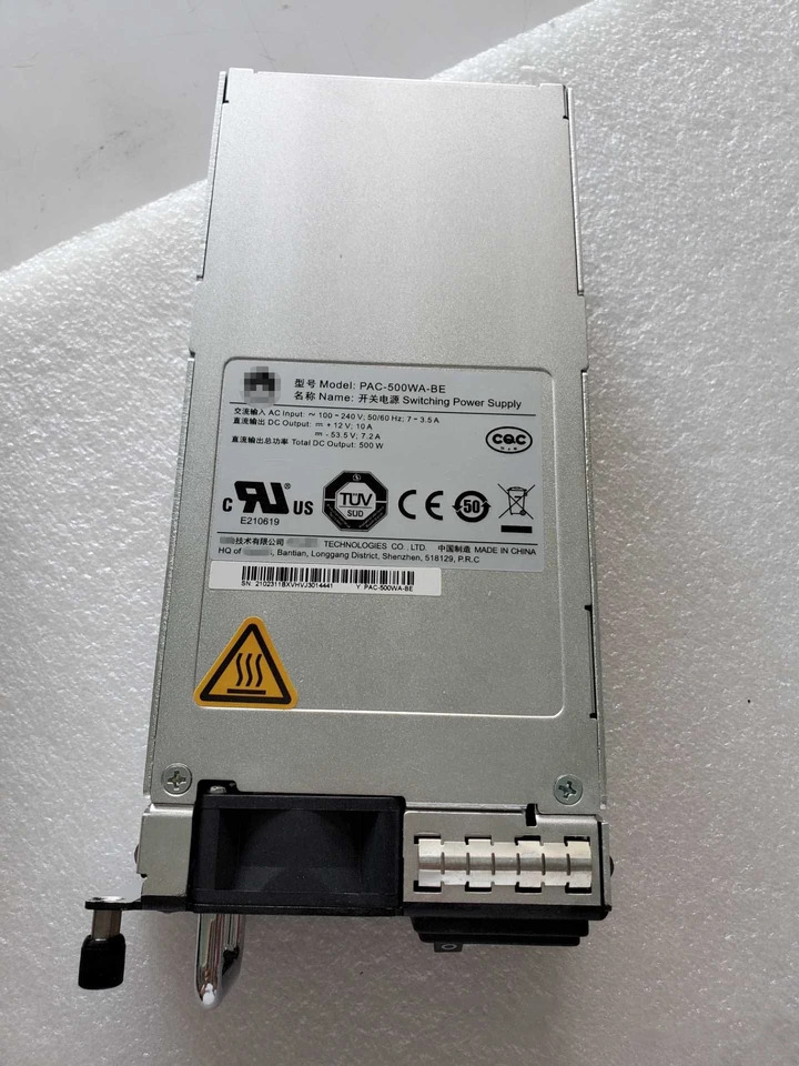 화웨이호환 S2700 S5700 S6700 시리즈 스위치AC PoE 전원 모듈 W0PSA5000 PSC500-A/PAC-500WA-BE 500W