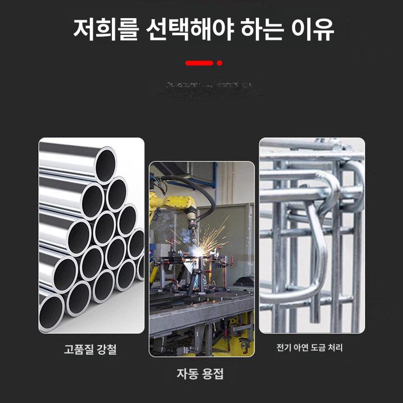 산업용 파레트 접이식 철제 망카트 프레임 철파렛트 운반용 업소용 트롤리 적재 - 상세 이미지 5