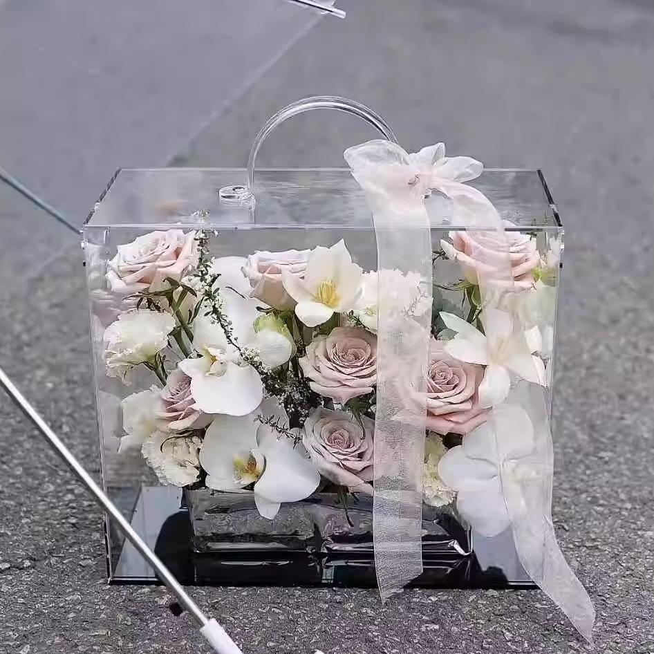 일반 쇼핑백 선물박스 투명창선물상자 일자형 컬러 답례품박스 사각 선물케이스 투톤 - 상세 이미지 4