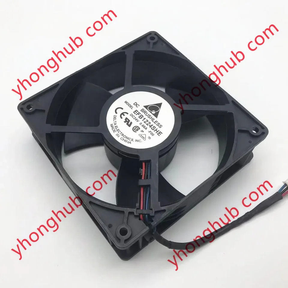 델타 서버 냉각팬 3 선 EFB1224SHE F00 DC 24V 0.66A mm