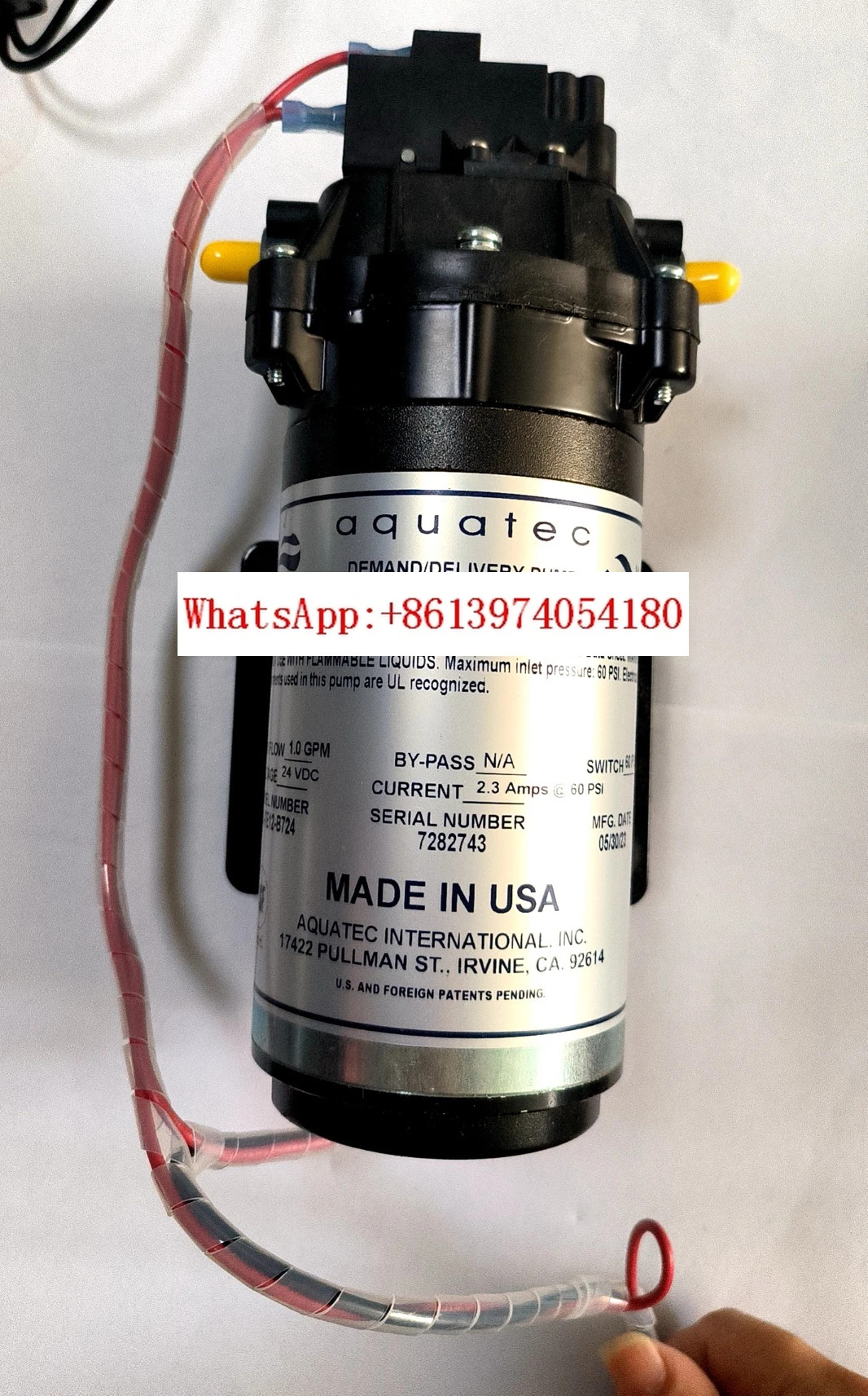 DPP5800 워터펌프 AQUATEC 다이어프램펌프 딜리버리펌프