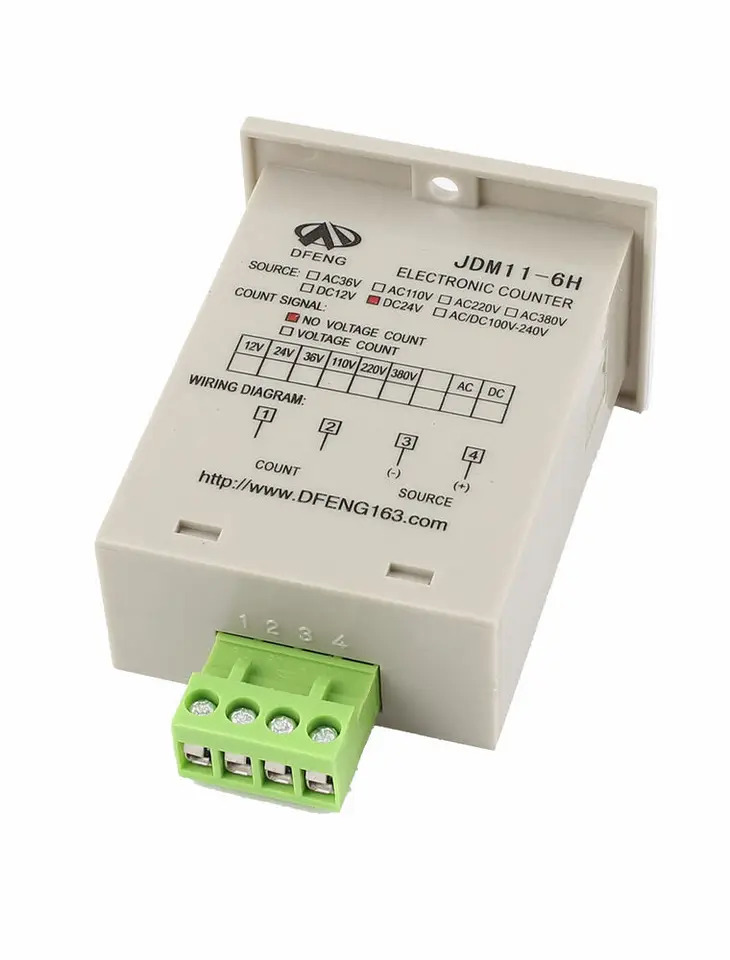JDM11-6H 리셋 패널 모드 6 자리 LED 디스플레이 디지털 카운터 DC 24V 702105613702