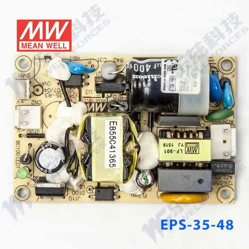 Mingwei EPS-35-48 전원공급장치 기판 PCB 베어 보드 DC 스위치 전압 조정기 대만 35W 48V 0.75A