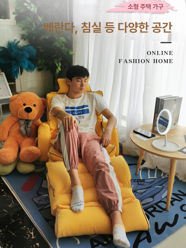 접이식 소파 1인용 다기능 확장형 싱글 좌식 거실의자 다용도 사무실 아쿠아텍스 겸용 - 상세 이미지 5