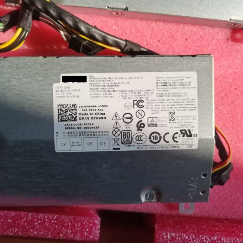 델 옵티플렉스 5260 7460 7470 AIO L240EPA-00 D240EPA-00 68C30 451FP YH49N M65JR 전원공급장치