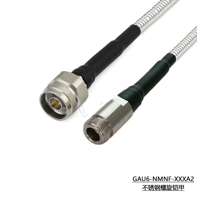 N 수 암 슈퍼 플렉시블 케이블 DC-18GHz 210P 아머드 GAU6