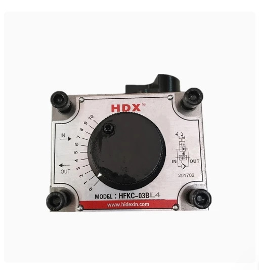 HDX 유압 톱질 기계 속도 제어 밸브 HFNC-02-4 HFNC-03-4 HFKC-02AR4 HFKC-02AL4 HFKC-02BR4 HFKC-02BL4 HJCS-02N