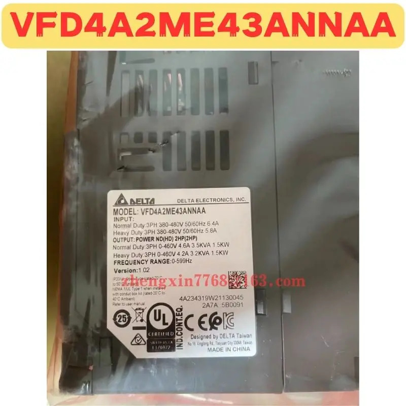 오리지널 주파수 변환기 VFD4A2ME43ANNAA