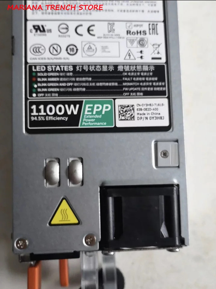 L1100E-S1 DELL R530 R630 R730 R730XD T430 T630 랙 서버EPP 1100W 스위칭 전원공급장치 80 플러스 플래티넘