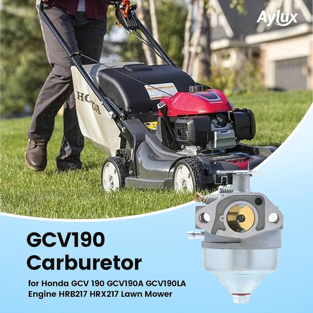 GCV190 HRB217 기화기 필터 튜닝 키트 잔디 GCV190LA HRX217 압력 기계 HRX217K1 세척기 엔진 16100-Z0Y-813 GCV190A 혼다 교체 깎는 - 상세 이미지 2