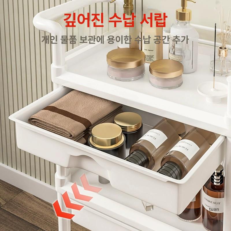 피부샵 이동식카트 뷰티샵 서랍웨건 미용실 피부관리실 수납 미용트롤리 정리대 - 상세 이미지 3