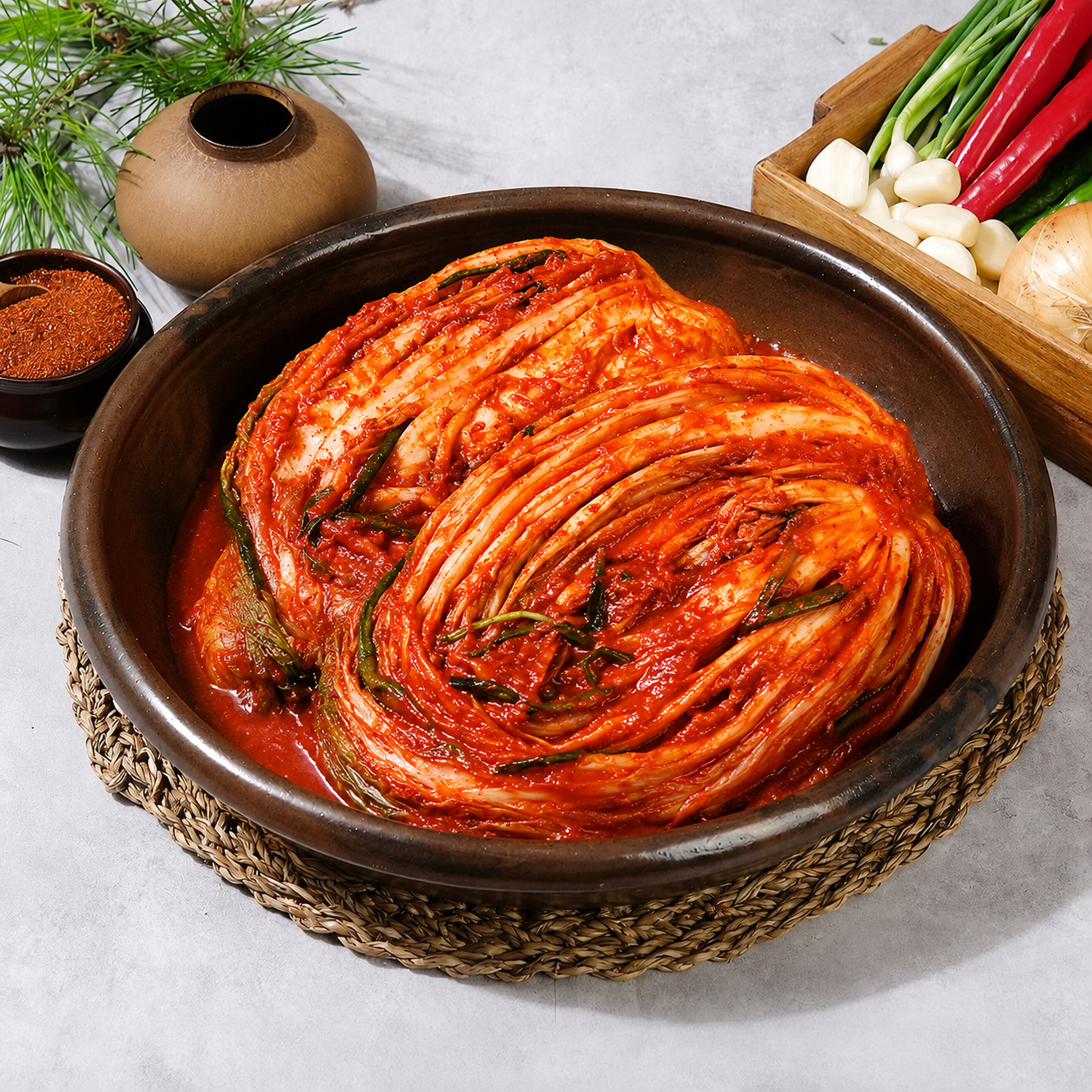 [리필팩] 김채소 전라도 배추 김치 / 국내산 김장 포기 국산 호텔김치 1kg, 1개 - 상품 이미지