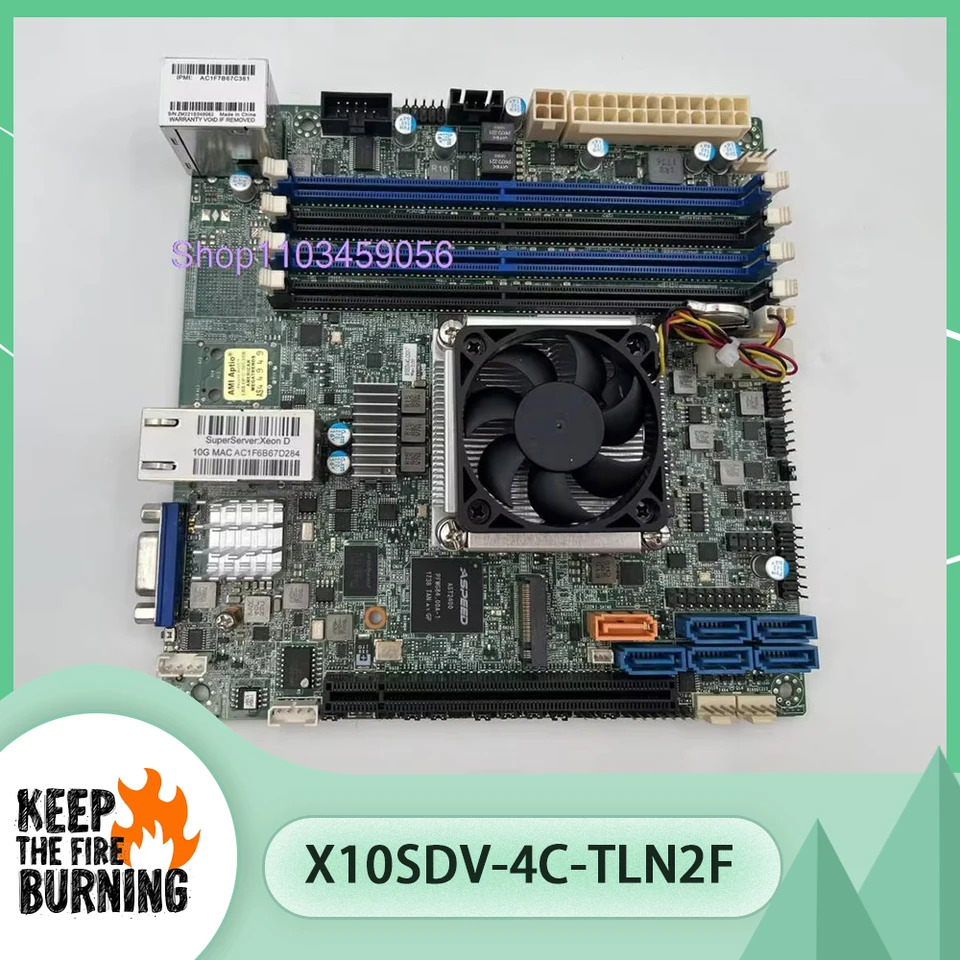 슈퍼마이크로 서버 마더보드 X10SDV-4C-OS017 ITX XEON D1521 NAS X10SDV-4C-TLN2F