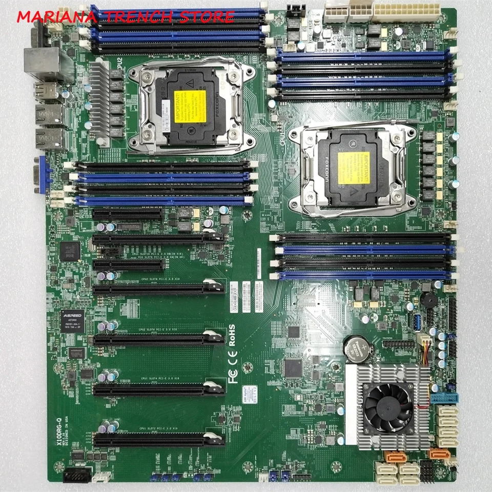 Supermicro X10DRG-Q 산업패키징 마더보드 듀얼 LGA 2011 Xeon 프로세서 E5-2600 v4/v3 지원 신