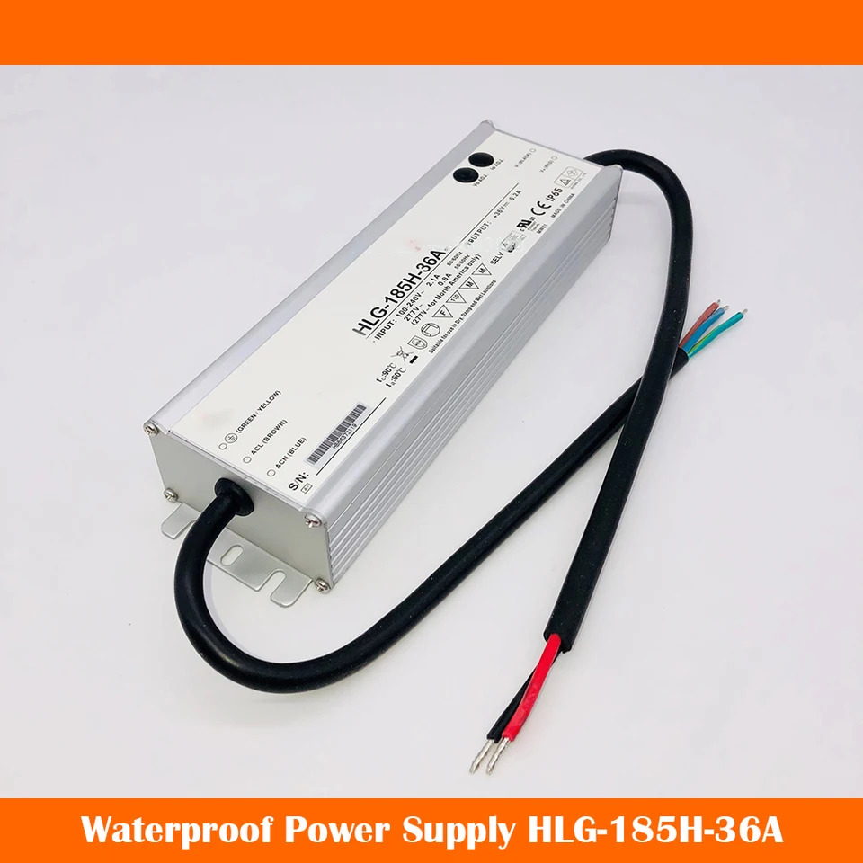 방수 전원공급장치 HLG-185H-36A 185W 36V5.2A LED 가로등 PSY 고퀄리티