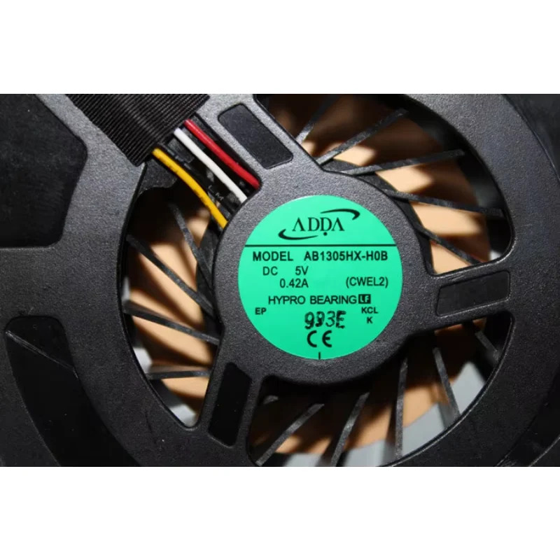 ADDA AB1305HX-H0B CWEL2 게이트웨이 원 ZX4300 ZX4800 DC 5V 0.42A 4-와이어 서버 냉각팬