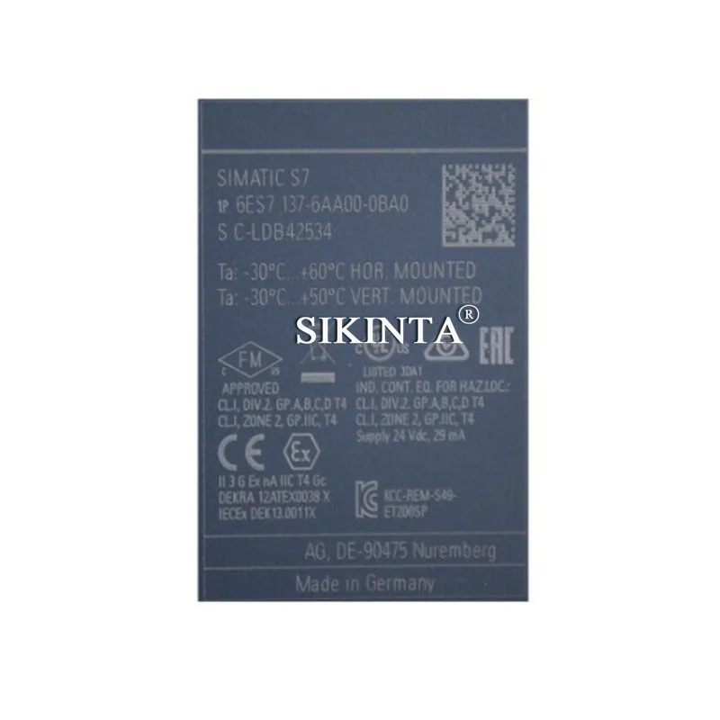 ET200SP PLC 아날로그 입력 통신 모듈 6ES7134-6HD00-0BA1 6ES7137-6AA00-0BA0 완전히 리퍼